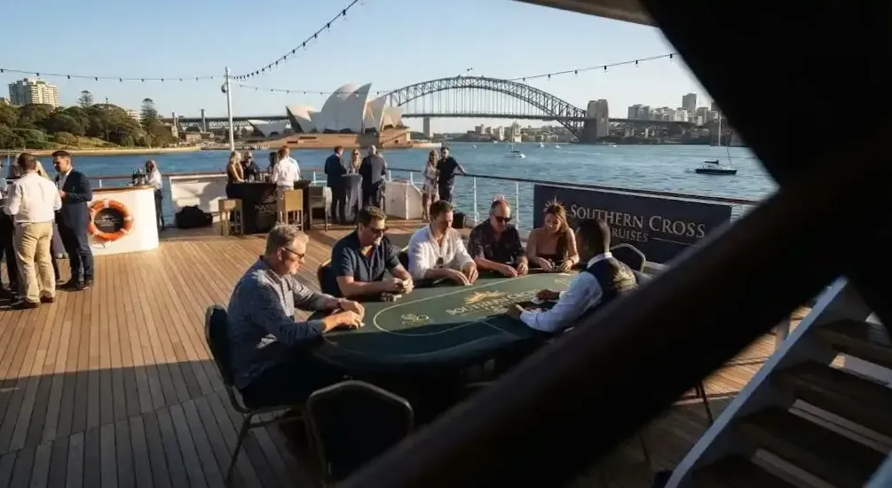 Themed Casino Nights deck